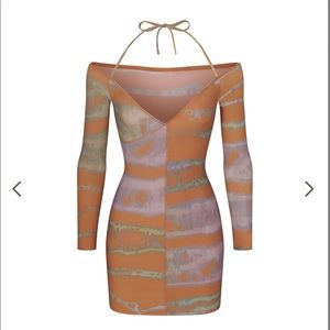 Skims Jelly Sheer Off the shoulder dress